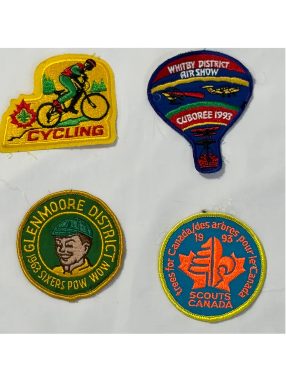Vintage Scouts Canada Whitby District Patch Lot Camporee Cuboree Beaver Cub